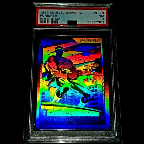 PSA 7 Near Mint Punisher // 1991 Marvel Universe // Hologram