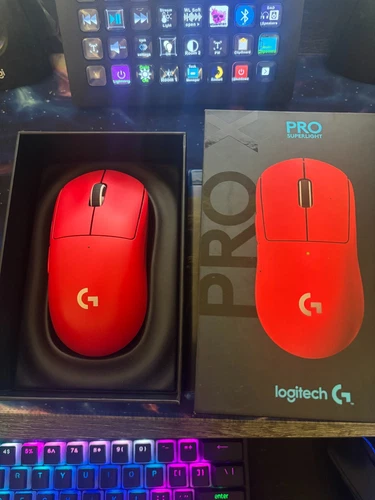 Logitech PRO X SUPERLIGHT Wireless Gaming Mouse - Red (910-006782)