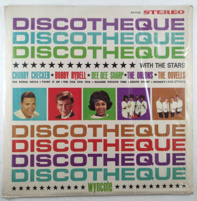 Discotheque ~ Chubby Checker Bobby Rydell Dee Dee Sharp LP Wyncote SW-9125 Rare!