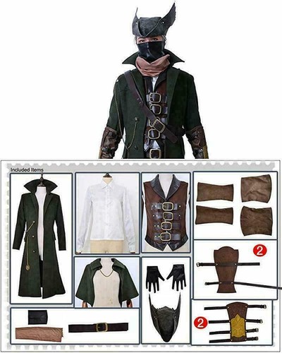 Bloodborne The Hunter Cosplay Kostüm Anime Männer Kleidung Halloween Kostüme - Bild 5 von 5
