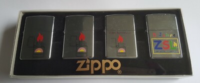 Sehr Selten Zippo Club Lebenslicht Set Of 4 Incl Prototyp Ltd. 50 100 200 RAR !
