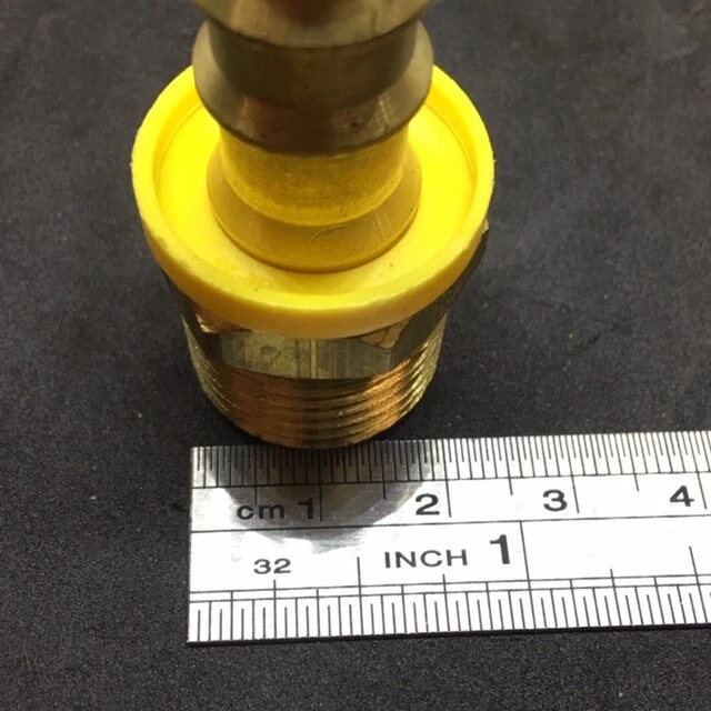 Barra de manguera de latón de 1/2" x 3/4" NPT - DAYCO 8NP-8PL 2 piezas EE. UU. Foto 3 de 4