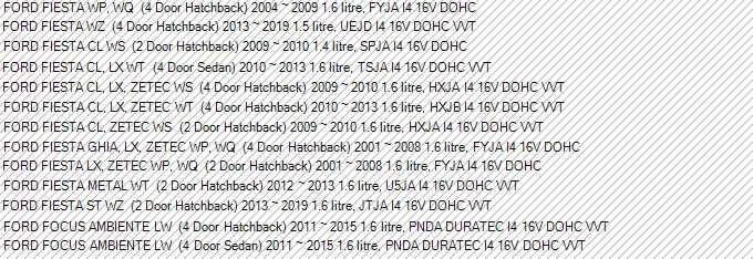 JUNTA COLECTOR ESCAPE FORD FESTIVA WP WT WS WQ WZ 1.6L FYJA TSJA HXJA JXJB Foto 2 de 2