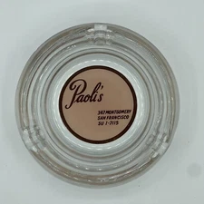 Vintage Ashtray Paoli’s Old San Francisco Bar Restaurant Hotel Montgomery
