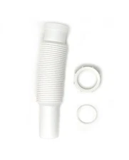 1-1/2 Inch x 15 Inch Flexible Extension Tube with Slip-Joint Nut and Washer