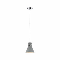 Paulmann 70890 Verve Pendelleuchte IP44 Max 20W E27 Grau/Chrom 230V Beton/Metall