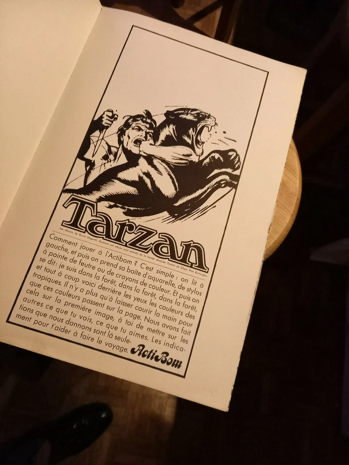 TARZAN - BURNE HOGARTH - ÉDITION DELPIRE 1968 - GRAND FORMAT - PIÈCE UNIQUE ! - Photo 4/4
