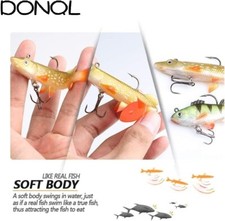 Soft Bait Lure - Fat Bug Swimbait For Bass Fishing (8.3g, 83mm, Pack Of 6)