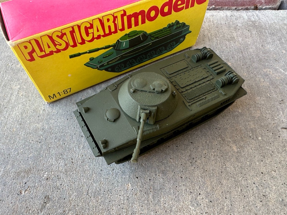 Vintage Soviet Army Military Schwimmpanzer PT 76 Metal Tank Toy 