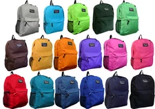 16-inch New Solid Color / Emoji School Backpack, Travel Backpack, Hiking Bag