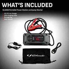 Schumacher 1200 Peak Amp 12V Rugged  Lithium Jump Starter and USB Power Pack 