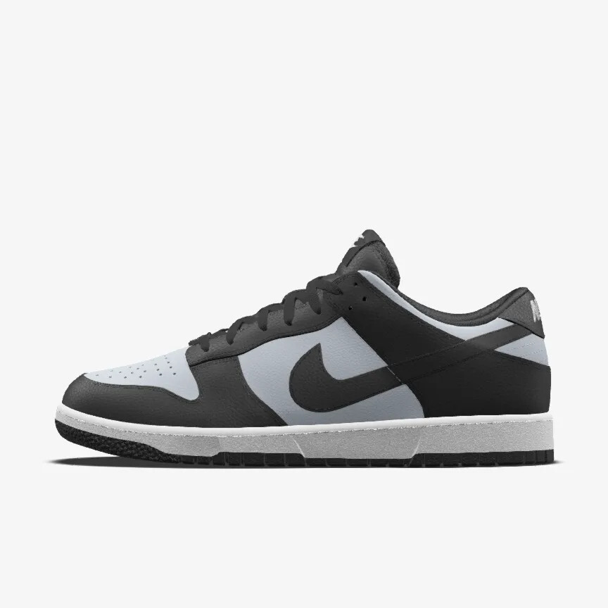 Nike Dunk By You 28cm ナイキ　ダンク Nike Dunk Low Nike By You Id Black-Shadow Grey Mens Sz 10 Shoes