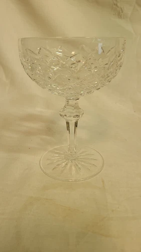 Vintage WATERFORD Crystal POWERSCOURT 5 3/8” Champagne Tall Sherbet Glass