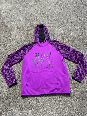 nike just do it purple hoodie