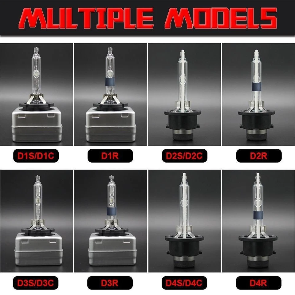 2Pcs Car Headlight D1S D2S D3S D4S 4300K 6000K 8000K 35W Xenon Bulb Headlamp - Image 2 of 4
