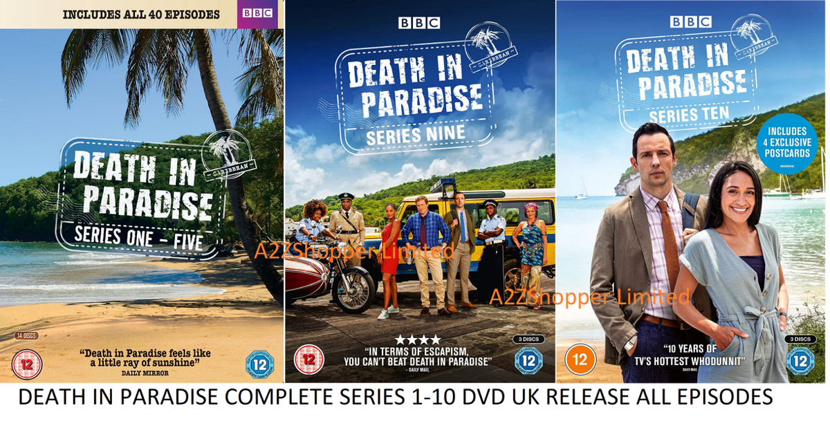DEATH IN PARADISE COMPLETE SERIES 1-10 DVD COLLECTION SEASON