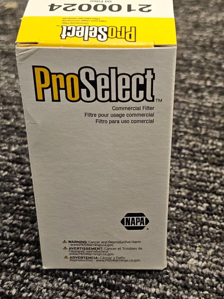 (QTY 6) NAPA ProSelect 2100024 Cartridge Oil Filter Cellulose For 16-23 Audi TT Foto 4 de 4