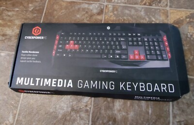 Cyberpower PC Gaming Keyboard Multimedia Gaming Wired USB Keyboard
