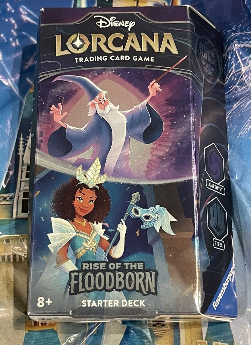 Disney Lorcana: Rise of the Floodborn Starter Deck - Amethyst & Steel  (Might and Magic) rendelés, bolt, webáruház