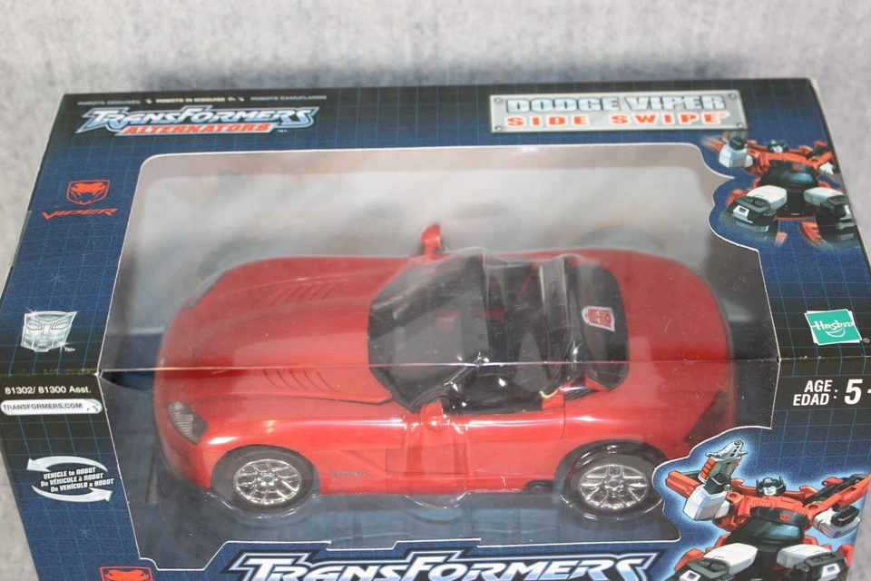 TRANSFORMERS Alternators Side Swipe #2 Dodge Viper Hasbro 2003 New Sealed Action - Bild 4 von 4