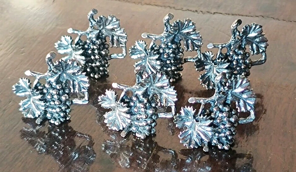 Giovanni RASPINI argento 800 6 segnaposto - Immagine 3 di 4