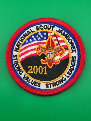 2001 National Scout Jamboree Strong Values Strong Leaders Patch BSA Scouts NEW