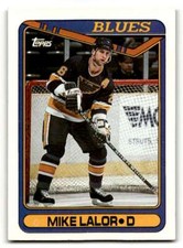 1990 Topps #341 Mike Lalor    St. Louis Blues Hockey Cards NM Near Mint ID:55525