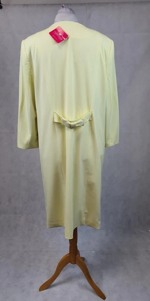 Together Coat With Bow Yellow Ladies UK Size 18 rrp £99.99 BOX1 TT 08 - Image 3 of 4