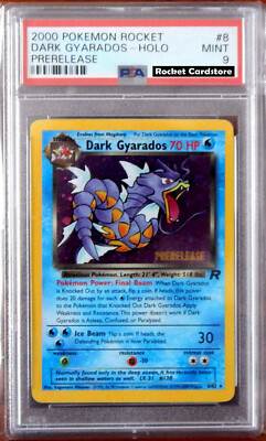 Pokemon Dark Gyarados Prerelease Holo Garados 8/82 Team Rocket PSA