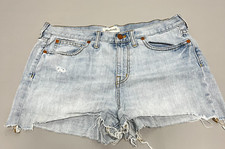 Madewell Cutoff Jean Shorts Women s 29 High Rise Distressed Frayed Hem Denim