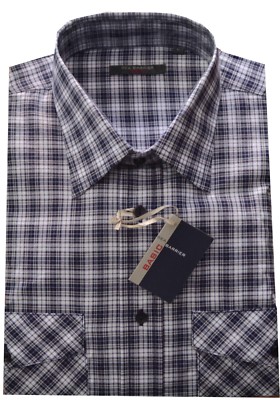 HERREN HEMD LANGARM M L XL XXL 3XL 100% Baumwolle zwei Taschen kariert 173