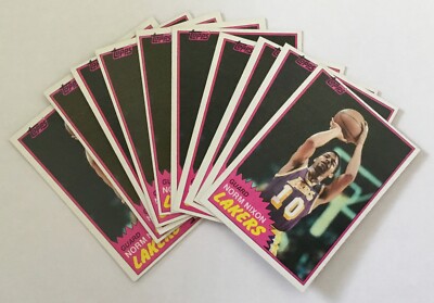 LOT OF TEN 1981 TOPPS #22 NORM NIXON LAKERS VENDING SHARP CARDS .99 SHIP