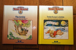 The World of TEDDY RUXPIN Book Lot - The Airship + Lullabies 1985 Hardcovers WOW