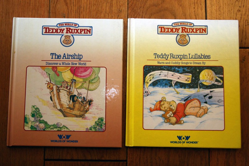 The World of TEDDY RUXPIN Book Lot - The Airship + Lullabies 1985 Hardcovers WOW