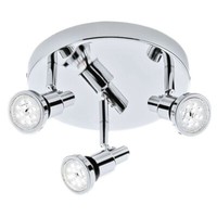 Led Badlampe Spotleuchte IP44 Dreh- &Schwenkbar 3Xgu10 14,4W Ø 21Cm Briloner