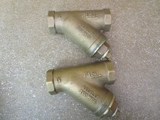 New Open Box Lot of 2 Pieces Keckley F150 Cast Bronze Y-Strainer 1-1/4 51794HM