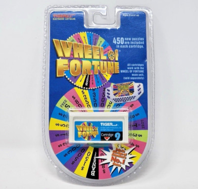 New Vintage Wheel Of Fortune Handheld Video Game Cartridge #9 Tiger Electronics