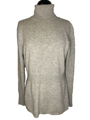Repeat Cashmere Gray Turtleneck Sweater 42L/Medium