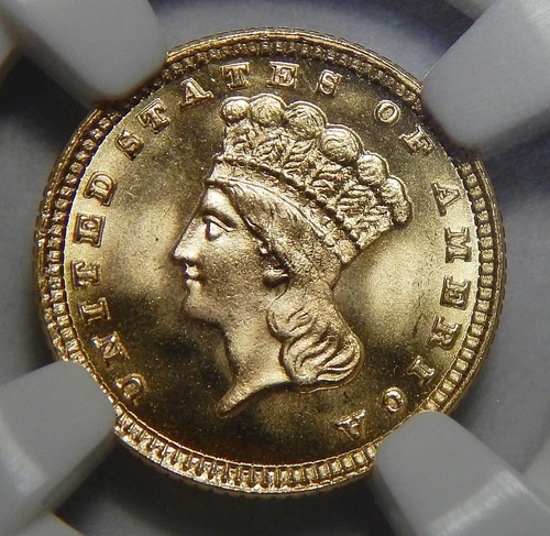 1881 NGC MS68 TYPE-3 GOLD DOLLAR