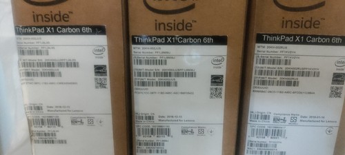 Empty Shipping Box For A Lenovo ThinkPad X1 Carbon 6th Laptop With Inserts - Afbeelding 7 van 11