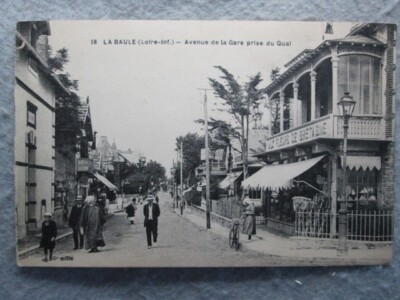 Avenue De La Gare Taken From The Qual, La Baule, France Postcard