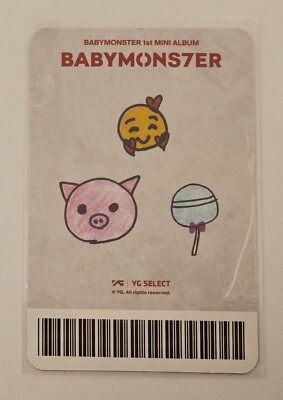 BABYMONSTER RUKA YG SELECT EXCLUSIVE LIMITED SELFIE PHOTOCARD PC