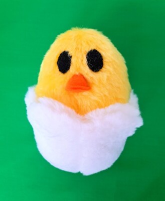 Original Handmade 6''  Stuffed Plush Chick Hatching from Egg