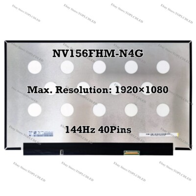 Dalle écran 15.6" LED Full HD 144Hz Compatible Avec Dell