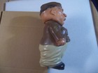 VTG  WW2 Carnival Chalkware Army First Sergeant, 1st Grade, Figural 12” Bank — photo 4