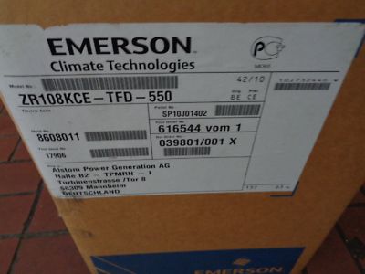 1 x Emerson Scrollverdichter ZR108KCE-TFD-550 inklusive Befestigungszubehör