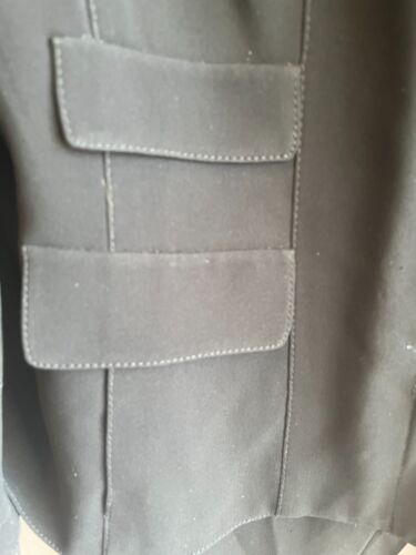 Carlisle Pants Suit Size 12 Black and White Dressy 2 Piece w/ Detachable Collar - Picture 4 of 11