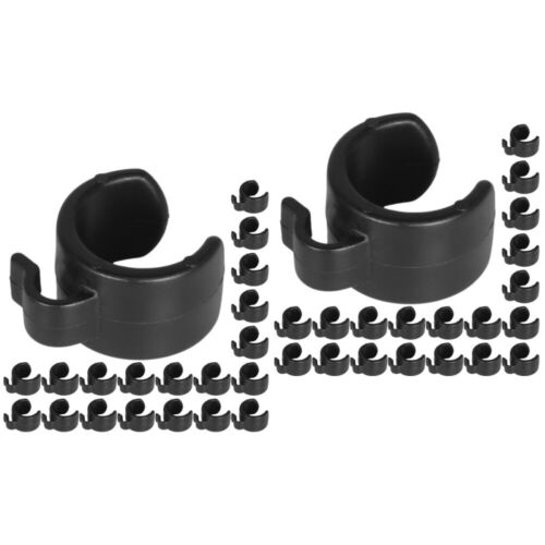  50 Pcs Microphone Clip Plastic Clamps Keyboard Stands Cable - Picture 1 of 12