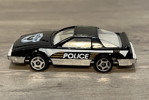 1988 Pontiac Firebird Police Car Unit 308 #9817 1/72 Diecast F Body Black RARE - Picture 2 of 7