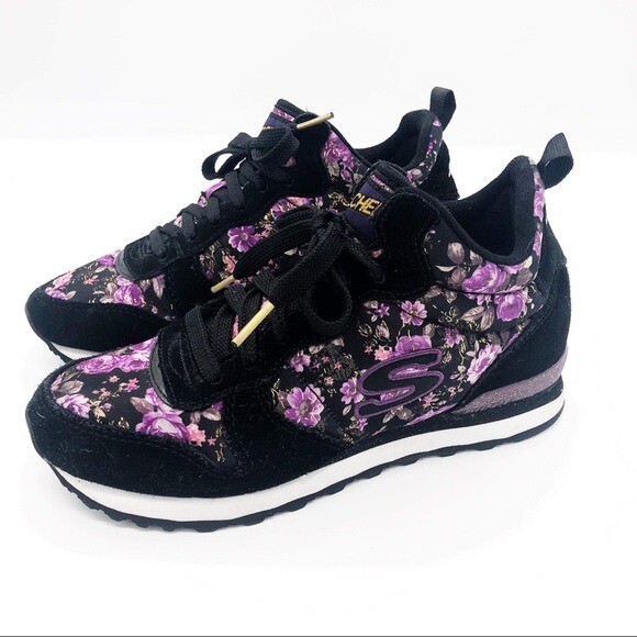 Skechers OG 85 Hollywood Rose 121 - Black/purple Womens Trainers for sale online | eBay